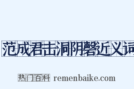 范成君击洞阴磬近义词是什么意思的图片